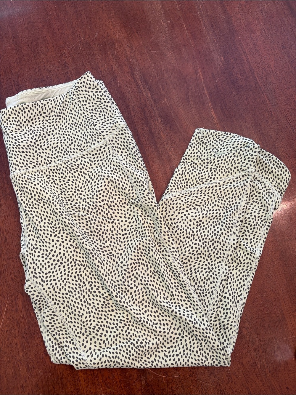Calia by Carrie Underwood Green and Black Speckled Leggings